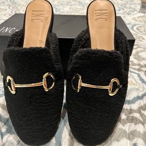 Black loafers size 8